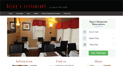 Desktop Screenshot of bijoysrestaurant.com